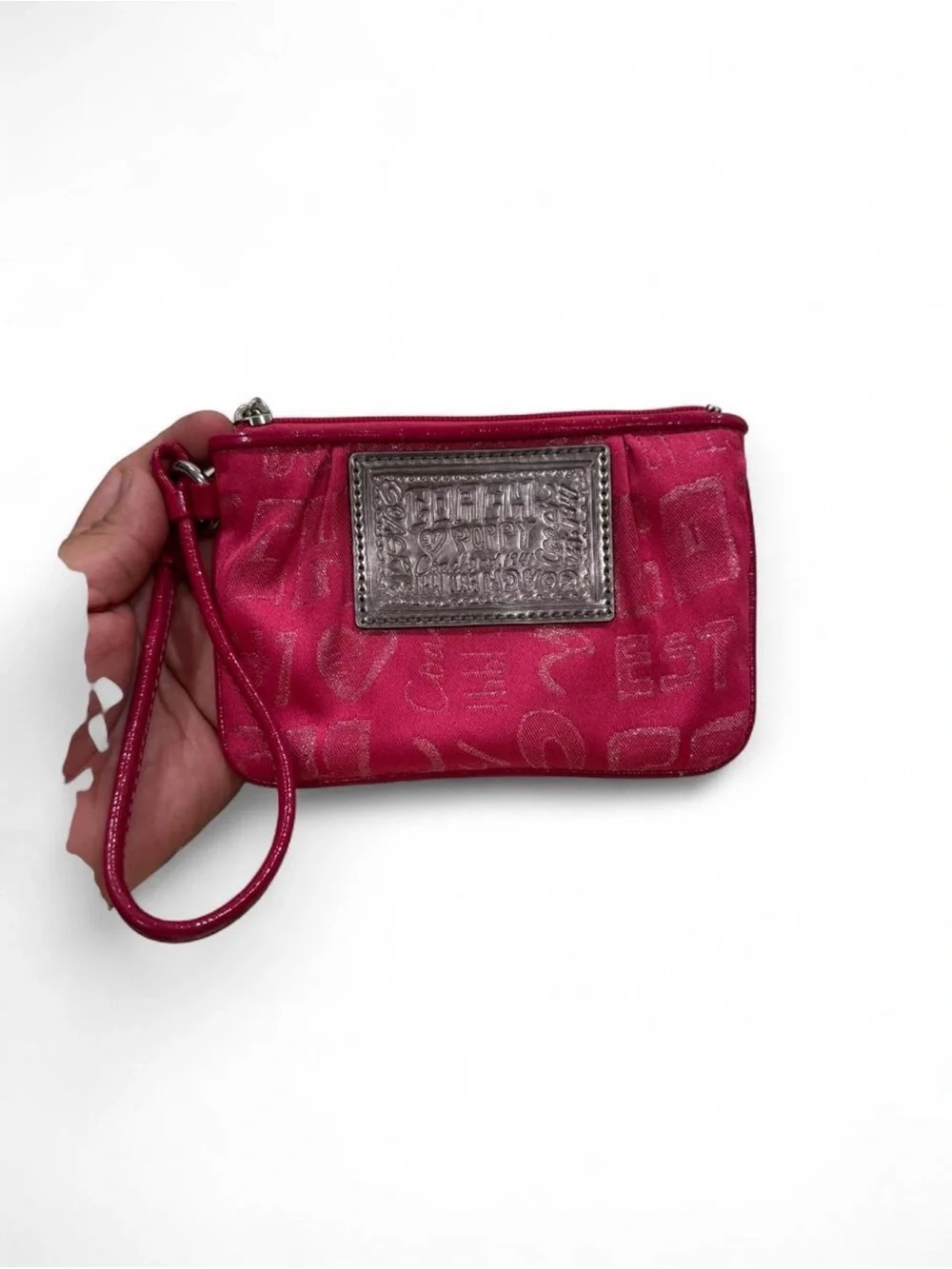 Coach Poppy Pink Wristlet